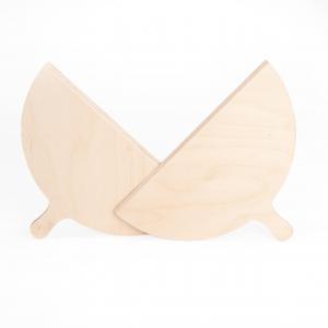 Set 2 Pezzi PALETTE PRENDI PIZZA 20x30 cm in legno tagliere con manico Paletta Doppia compatibile con fornetto elettrico da cucina del brand Lupia, categoria: Tavola e cucina > Spianatoie, Taglieri e Vassoi > Spianatoie e Mattarelli.