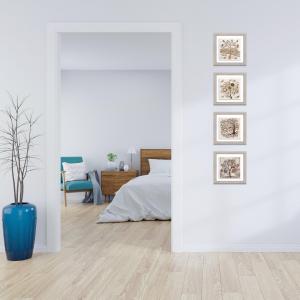 Set 4 QUADRI Albero della vita su CERAMICA cornice Shabby MODERN Beige TREE - 18x18 cm del brand Lupia, categoria: Collezioni > TREE stile Albero della Vita > TREE stile Albero della Vita.