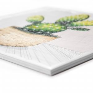 Set 4 QUADRI su CERAMICA cornice Shabby MODERN Beige BOTANY SHABBY - 18x18 cm del brand Lupia, categoria: Arredo e decorazioni > Quadri e Tele > Quadri su ceramica.