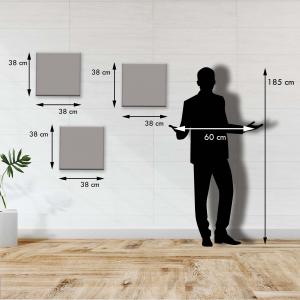 Set 3 pezzi Quadri su tela Canvas Day 38x38 cm ANIMALS del brand Lupia, categoria: Arredo e decorazioni > Quadri e Tele > Quadri su tela.