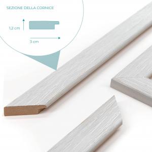 Cornice portafoto in legno da parete Shabby Chic GREY grigia, per foto, stampe artistiche, poster, quadri moderni - A4 del brand Lupia, categoria: Arredo e decorazioni > Cornici e Portafoto > Cornici portafoto da parete.