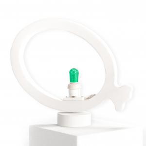 Lampada da tavolo o parete in legno PALLONCINO 21x21 cm LUMINARIA d'arredo pugliese - Lampadina Bianco Caldo del brand Lupia, categoria: Artigianato salentino > Luminarie Salentine > Luminaria.