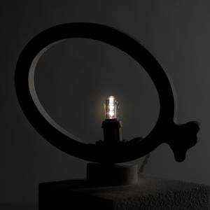 Lampada da tavolo o parete in legno PALLONCINO 21x21 cm LUMINARIA d'arredo pugliese - Lampadina Bianco Caldo del brand Lupia, categoria: Artigianato salentino > Luminarie Salentine > Luminaria.