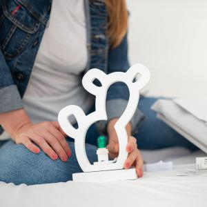 Lampada da tavolo in legno FICO O CACTUS 21x21 cm LUMINARIA d'arredo pugliese - Lampadina Bianco Caldo del brand Lupia, categoria: Artigianato salentino > Luminarie Salentine > Luminaria.