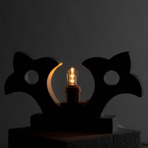 Lampada da tavolo in legno GIGLIO della fortuna 21x21 cm LUMINARIA d'arredo pugliese - Lampadina Bianco Caldo del brand Lupia, categoria: Artigianato salentino > Luminarie Salentine > Luminaria.