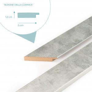 Specchiera da terra mirror con cornice Boston 40x156 cm - Grigia del brand Vorreishop, categoria: Complementi d'arredo > Specchi e specchiere > Specchi da terra.
