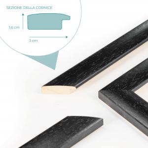 Specchio da parete MIRROR RAINBOW 38x121 cm colore Nero del brand Lupia, categoria: Complementi d'arredo > Specchi e specchiere > Specchi da terra.