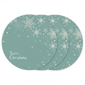 Sottotutto decorato Verde in Legno Rotondo Sotto bicchiere, piatto, pentola Natale CHRISTMAS E Merry Christamas - 32 cm 1 pz del brand Lupia, categoria: Tavola e cucina > Accessori per la Tavola > Sottopentole, Sottopiatti e Sottobicchieri.