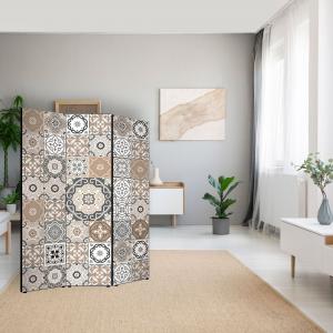 Separe' per interni, Divisorio 135,6 x H 176 x P 3,1 cm AZULEJOS MIX paravento 3 Ante in legno con Tele stampate fronte retro Soggetto unico del brand Lupia, categoria: Complementi d'arredo > Paraventi e separÃ¨ > Paraventi decorativi bifacciali.