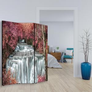 Separe' per interni, Divisorio 135,6 x H 176 x P 3,1 cm CASCATA PASTEL paravento 3 Ante in legno con Tele stampate fronte retro Soggetto unico del brand Lupia, categoria: Complementi d'arredo > Paraventi e separÃ¨ > Paraventi decorativi bifacciali.