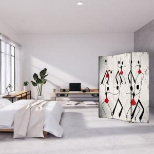 Separe' per interni, Divisorio 135,6 x H 176 x P 3,1 cm DANCING SCHOOL paravento 3 Ante in legno con Tele stampate fronte retro Soggetto unico del brand Lupia, categoria: Complementi d'arredo > Paraventi e separÃ¨ > Paraventi decorativi bifacciali.