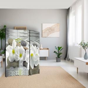 Separe' per interni, Divisorio 135,6 x H 176 x P 3,1 cm FLOWER paravento 3 Ante in legno con Tele stampate fronte retro Soggetto unico del brand Lupia, categoria: Complementi d'arredo > Paraventi e separÃ¨ > Paraventi decorativi bifacciali.