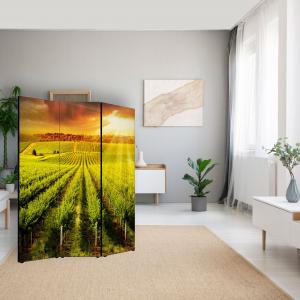 Separe' per interni, Divisorio 135,6 x H 176 x P 3,1 cm IL VIGNETO paravento 3 Ante in legno con Tele stampate fronte retro Soggetto unico del brand Lupia, categoria: Complementi d'arredo > Paraventi e separÃ¨ > Paraventi decorativi bifacciali.