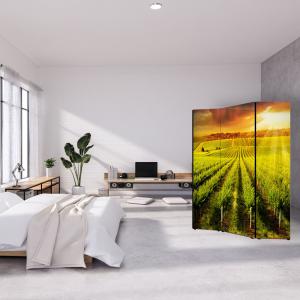 Separe' per interni, Divisorio 135,6 x H 176 x P 3,1 cm IL VIGNETO paravento 3 Ante in legno con Tele stampate fronte retro Soggetto unico del brand Lupia, categoria: Complementi d'arredo > Paraventi e separÃ¨ > Paraventi decorativi bifacciali.