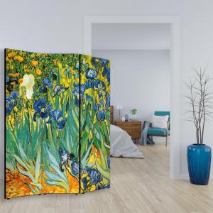 Separe' per interni, Divisorio 135,6 x H 176 x P 3,1 cm IRIS paravento 3 Ante in legno con Tele stampate fronte retro Soggetto unico del brand Lupia, categoria: Complementi d'arredo > Paraventi e separÃ¨ > Paraventi decorativi bifacciali.