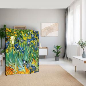 Separe' per interni, Divisorio 135,6 x H 176 x P 3,1 cm IRIS paravento 3 Ante in legno con Tele stampate fronte retro Soggetto unico del brand Lupia, categoria: Complementi d'arredo > Paraventi e separÃ¨ > Paraventi decorativi bifacciali.