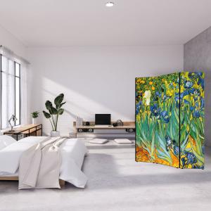 Separe' per interni, Divisorio 135,6 x H 176 x P 3,1 cm IRIS paravento 3 Ante in legno con Tele stampate fronte retro Soggetto unico del brand Lupia, categoria: Complementi d'arredo > Paraventi e separÃ¨ > Paraventi decorativi bifacciali.