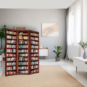 Separe' per interni, Divisorio 135,6 x H 176 x P 3,1 cm LIBRERIA paravento 3 Ante in legno con Tele stampate fronte retro Soggetto unico del brand Lupia, categoria: Complementi d'arredo > Paraventi e separÃ¨ > Paraventi decorativi bifacciali.