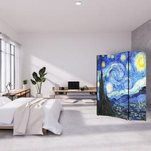 Separe' per interni, Divisorio 135,6 x H 176 x P 3,1 cm NOTTE STELLATA paravento 3 Ante in legno con Tele stampate fronte retro Soggetto unico del brand Lupia, categoria: Complementi d'arredo > Paraventi e separÃ¨ > Paraventi decorativi bifacciali.