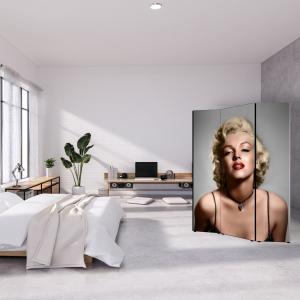 Separe' per interni, Divisorio 135,6 x H 176 x P 3,1 cm MARILYN COLOR paravento 3 Ante in legno con Tele stampate fronte retro Soggetto unico del brand Lupia, categoria: Complementi d'arredo > Paraventi e separÃ¨ > Paraventi decorativi bifacciali.