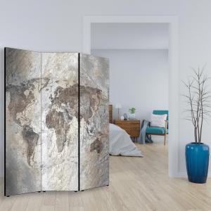 Separe' per interni, Divisorio 135,6 x H 176 x P 3,1 cm WORLD GEOGRAPHIC paravento 3 Ante in legno con Tele stampate fronte retro Soggetto unico del brand Lupia, categoria: Complementi d'arredo > Paraventi e separÃ¨ > Paraventi decorativi bifacciali.