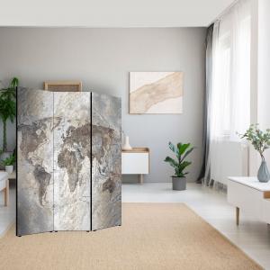 Separe' per interni, Divisorio 135,6 x H 176 x P 3,1 cm WORLD GEOGRAPHIC paravento 3 Ante in legno con Tele stampate fronte retro Soggetto unico del brand Lupia, categoria: Complementi d'arredo > Paraventi e separÃ¨ > Paraventi decorativi bifacciali.