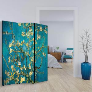 Separe' per interni, Divisorio 135,6 x H 176 x P 3,1 cm RAMI DI MANDORLO paravento 3 Ante in legno con Tele stampate fronte retro Soggetto unico del brand Lupia, categoria: Complementi d'arredo > Paraventi e separÃ¨ > Paraventi decorativi bifacciali.