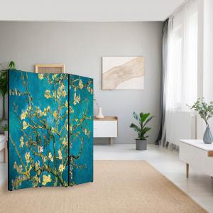 Separe' per interni, Divisorio 135,6 x H 176 x P 3,1 cm RAMI DI MANDORLO paravento 3 Ante in legno con Tele stampate fronte retro Soggetto unico del brand Lupia, categoria: Complementi d'arredo > Paraventi e separÃ¨ > Paraventi decorativi bifacciali.