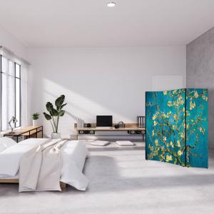 Separe' per interni, Divisorio 135,6 x H 176 x P 3,1 cm RAMI DI MANDORLO paravento 3 Ante in legno con Tele stampate fronte retro Soggetto unico del brand Lupia, categoria: Complementi d'arredo > Paraventi e separÃ¨ > Paraventi decorativi bifacciali.