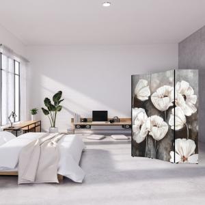 Separe' per interni, Divisorio 135,6 x H 176 x P 3,1 cm POPPY WHITE paravento 3 Ante in legno con Tele stampate fronte retro Soggetto unico del brand Lupia, categoria: Complementi d'arredo > Paraventi e separÃ¨ > Paraventi decorativi bifacciali.