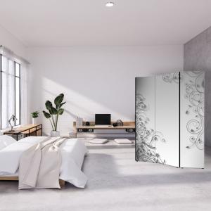 Separe' per interni, Divisorio 135,6 x H 176 x P 3,1 cm MODERN FLOWER GREY paravento 3 Ante in legno con Tele stampate fronte retro Soggetto unico del brand Lupia, categoria: Complementi d'arredo > Paraventi e separÃ¨ > Paraventi decorativi bifacciali.