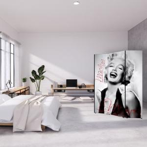 Separe' per interni, Divisorio 135,6 x H 176 x P 3,1 cm MARILYN PAINTED BLACK paravento 3 Ante in legno con Tele stampate fronte retro Soggetto unico del brand Lupia, categoria: Complementi d'arredo > Paraventi e separÃ¨ > Paraventi decorativi bifacciali.