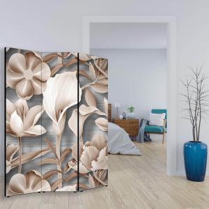 Separe' per interni, Divisorio 135,6 x H 176 x P 3,1 cm FLOWER GRAPHIC MIX paravento 3 Ante in legno con Tele stampate fronte retro Soggetto unico del brand Lupia, categoria: Complementi d'arredo > Paraventi e separÃ¨ > Paraventi decorativi bifacciali.