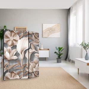 Separe' per interni, Divisorio 135,6 x H 176 x P 3,1 cm FLOWER GRAPHIC MIX paravento 3 Ante in legno con Tele stampate fronte retro Soggetto unico del brand Lupia, categoria: Complementi d'arredo > Paraventi e separÃ¨ > Paraventi decorativi bifacciali.