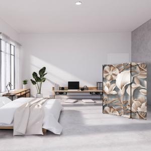 Separe' per interni, Divisorio 135,6 x H 176 x P 3,1 cm FLOWER GRAPHIC MIX paravento 3 Ante in legno con Tele stampate fronte retro Soggetto unico del brand Lupia, categoria: Complementi d'arredo > Paraventi e separÃ¨ > Paraventi decorativi bifacciali.