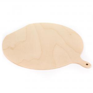Pala per pizza in Legno di Betulla 29,5x34,8 cm Tagliere Rotondo con manico Paletta da cucina del brand Lupia, categoria: Tavola e cucina > Spianatoie, Taglieri e Vassoi > Taglieri.