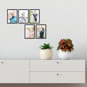 SET Cornici in legno da parete OPTICAL colorazione NERA con vetro Portafoto, stampe, poster, documenti - Set 5pz 10x15 cm del brand Lupia, categoria: Arredo e decorazioni > Cornici e Portafoto > Cornici portafoto da parete.