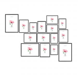 SET Cornici in legno da parete OPTICAL colorazione NERA con vetro Portafoto, stampe, poster, documenti - Set 5pz 10x15 cm del brand Lupia, categoria: Arredo e decorazioni > Cornici e Portafoto > Cornici portafoto da parete.