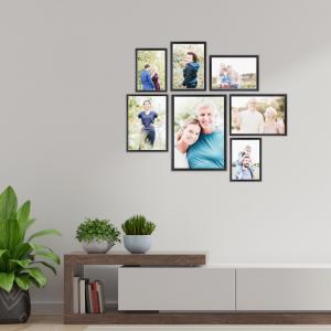 SET Cornici in legno da parete OPTICAL colorazione NERA con vetro Portafoto, stampe, poster, documenti - Set 5pz 10x15 cm del brand Lupia, categoria: Arredo e decorazioni > Cornici e Portafoto > Cornici portafoto da parete.