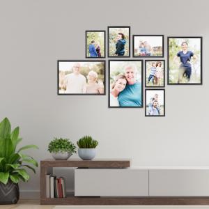 SET Cornici in legno da parete OPTICAL colorazione NERA con vetro Portafoto, stampe, poster, documenti - Set 5pz 10x15 cm del brand Lupia, categoria: Arredo e decorazioni > Cornici e Portafoto > Cornici portafoto da parete.