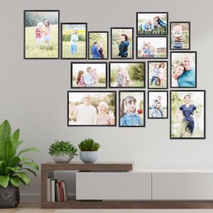 SET Cornici in legno da parete OPTICAL colorazione NERA con vetro Portafoto, stampe, poster, documenti - Set 5pz 10x15 cm del brand Lupia, categoria: Arredo e decorazioni > Cornici e Portafoto > Cornici portafoto da parete.