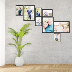 SET Cornici in legno da parete OPTICAL colorazione NERA con vetro Portafoto, stampe, poster, documenti - Set 5pz 10x15 cm del brand Lupia, categoria: Arredo e decorazioni > Cornici e Portafoto > Cornici portafoto da parete.