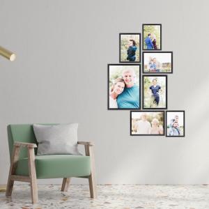 SET Cornici in legno da parete OPTICAL colorazione NERA con vetro Portafoto, stampe, poster, documenti - Set 5pz 10x15 cm del brand Lupia, categoria: Arredo e decorazioni > Cornici e Portafoto > Cornici portafoto da parete.