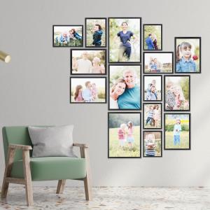 SET Cornici in legno da parete OPTICAL colorazione NERA con vetro Portafoto, stampe, poster, documenti - Set 5pz 10x15 cm del brand Lupia, categoria: Arredo e decorazioni > Cornici e Portafoto > Cornici portafoto da parete.