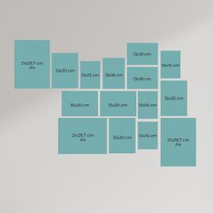 SET Cornici in legno da parete OPTICAL colorazione NERA con vetro Portafoto, stampe, poster, documenti - Set 5pz 10x15 cm del brand Lupia, categoria: Arredo e decorazioni > Cornici e Portafoto > Cornici portafoto da parete.