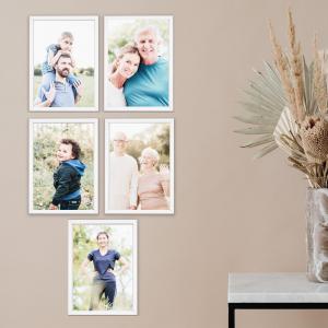 SET Cornici in legno da parete OPTICAL colorazione BIANCA con vetro Portafoto, stampe, poster, documenti - Set 5pz 10x15 cm del brand Lupia, categoria: Arredo e decorazioni > Cornici e Portafoto > Cornici portafoto da parete.