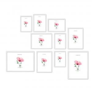 SET Cornici in legno da parete OPTICAL colorazione BIANCA con vetro Portafoto, stampe, poster, documenti - Set 5pz 10x15 cm del brand Lupia, categoria: Arredo e decorazioni > Cornici e Portafoto > Cornici portafoto da parete.