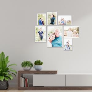 SET Cornici in legno da parete OPTICAL colorazione BIANCA con vetro Portafoto, stampe, poster, documenti - Set 5pz 10x15 cm del brand Lupia, categoria: Arredo e decorazioni > Cornici e Portafoto > Cornici portafoto da parete.