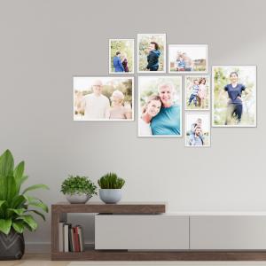 SET Cornici in legno da parete OPTICAL colorazione BIANCA con vetro Portafoto, stampe, poster, documenti - Set 5pz 10x15 cm del brand Lupia, categoria: Arredo e decorazioni > Cornici e Portafoto > Cornici portafoto da parete.