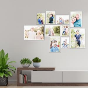 SET Cornici in legno da parete OPTICAL colorazione BIANCA con vetro Portafoto, stampe, poster, documenti - Set 5pz 10x15 cm del brand Lupia, categoria: Arredo e decorazioni > Cornici e Portafoto > Cornici portafoto da parete.